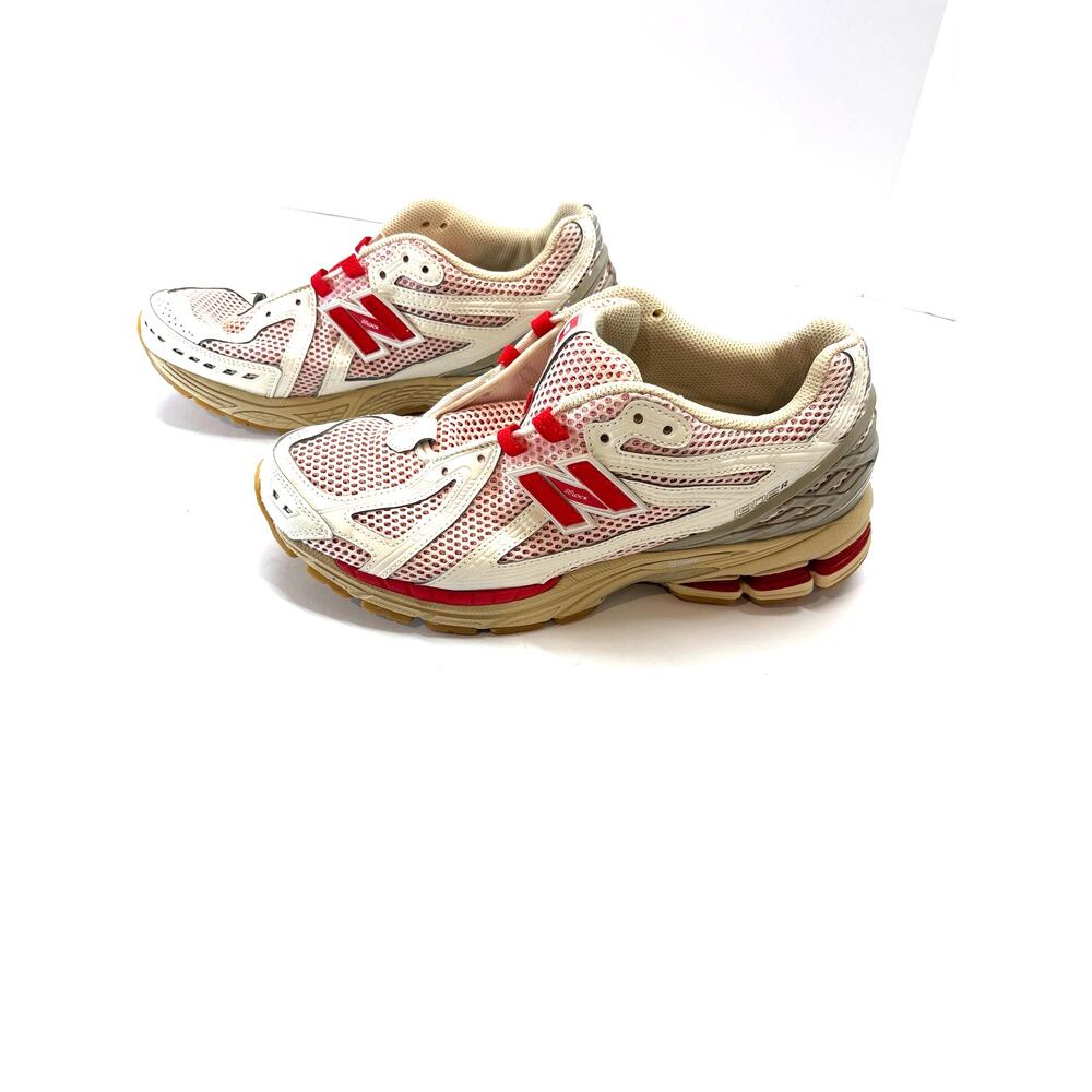 New Balance 1906R Men’s 9.5 Nebraska Husker Red White Sneakers M1906RO No Laces